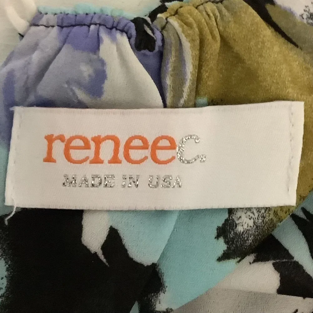 ReneeC. Dress‎ floral Pullover short sleeve M Medium Vacation
